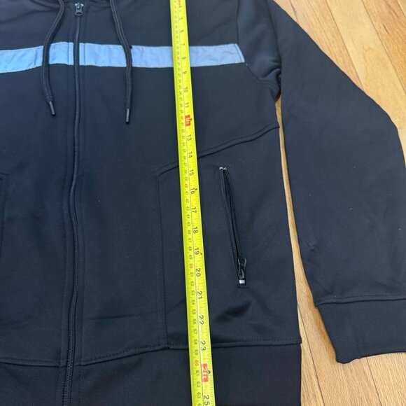 S.A.S Menswear Black Zip Up Hoodie – Size M, Made in Pakistan - Picture 9 of 9